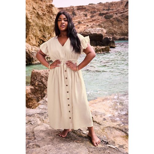 Robe Maxi Beige Foncé Bohème , Grande Taille & Courbes - Yours - Modalova