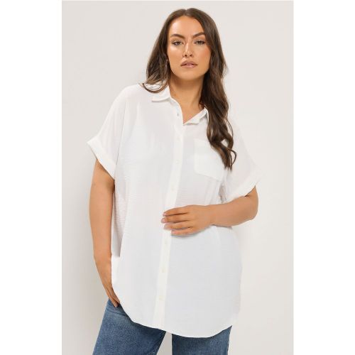 Chemise Blanche À Mancherons Size 54-56 - Yours - Modalova