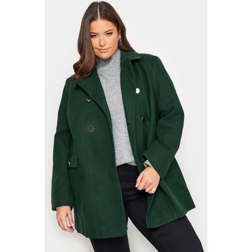 Manteau Classique Midi Forêt Boutons Dorés , Grande Taille & Courbes - Yours - Modalova