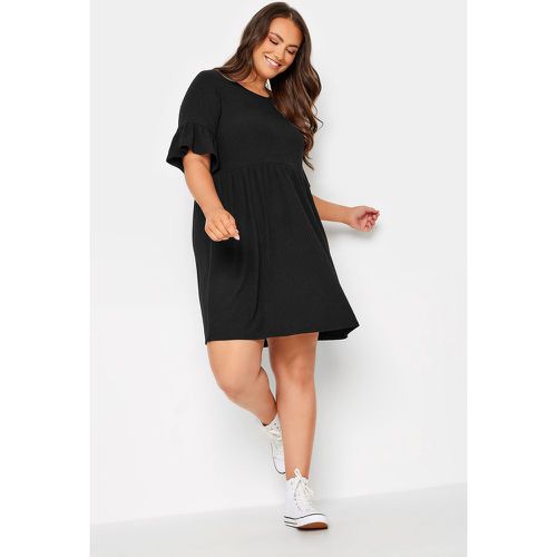 Mini Robe Volantée En Jersey , Grande Taille & Courbes - Yours - Modalova