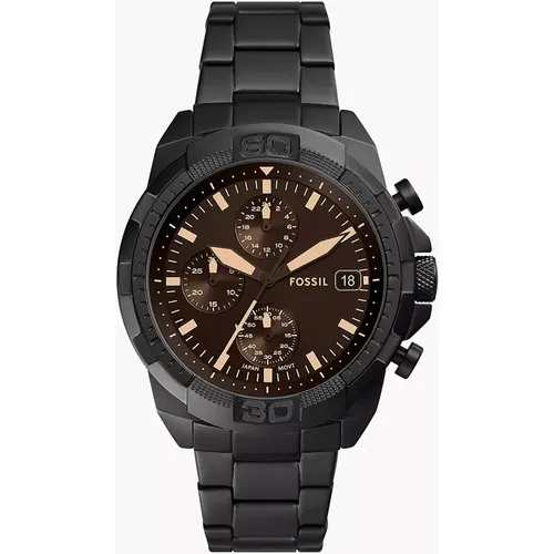 Montre Bronson chronographe en acier inoxydable - Fossil - Modalova