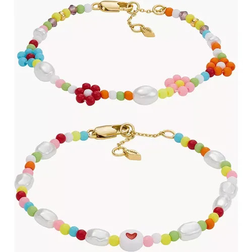 Femmes Coffret bracelet de perles en laiton - Fossil Outlet - Modalova