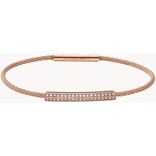 Femmes Bracelet à barre en acier inoxydable  - Fossil Outlet - Modalova