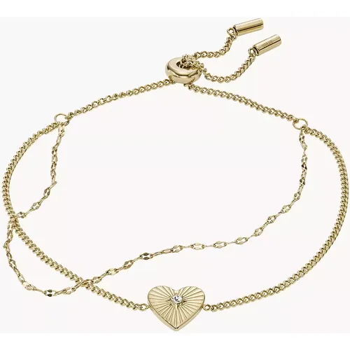 Femmes Bracelet multirang en acier inoxydable - Fossil Outlet - Modalova