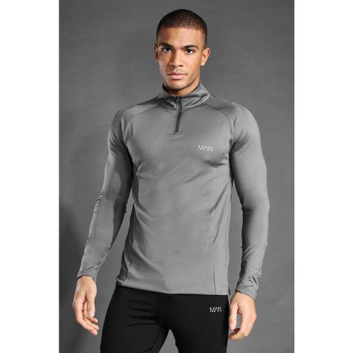 Top ajusté à col cheminée - MAN Active homme - S - Boohooman - Modalova