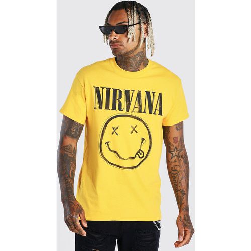 T-shirt à imprimé Nirvana - Boohooman - Modalova