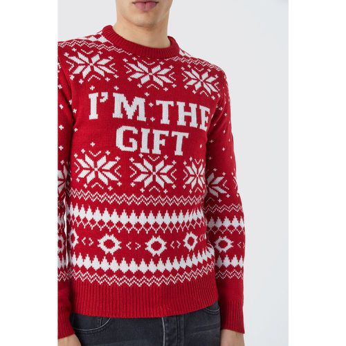 Pull de Noël à slogan - L - Boohooman - Modalova