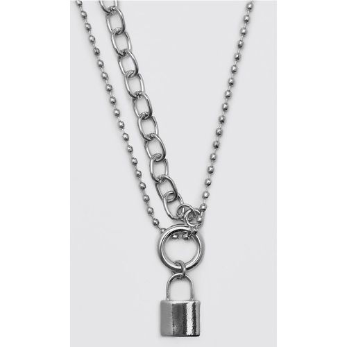 Collier à cadenas - ONE SIZE - Boohooman - Modalova