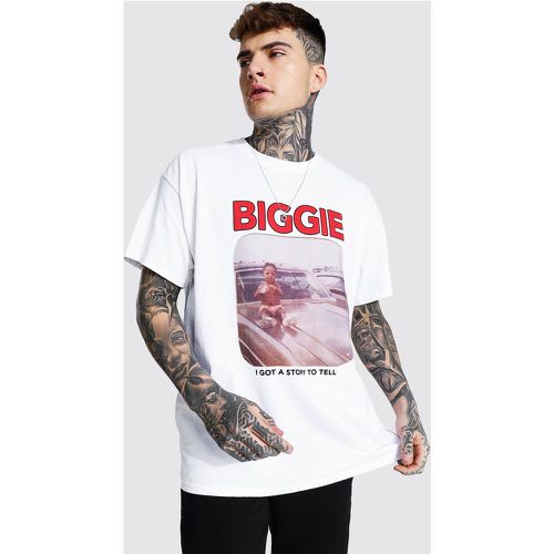 T-shirt oversize officiel Biggie Got A Story - Boohooman - Modalova