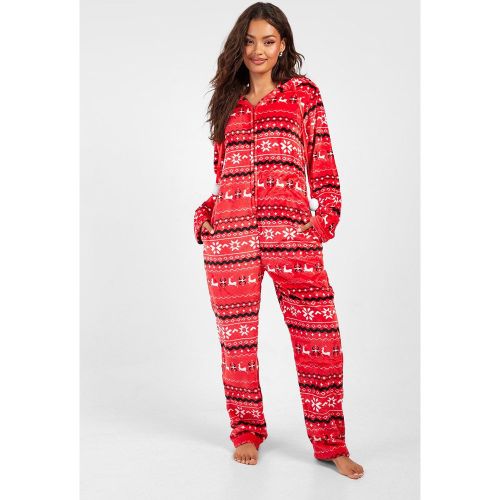 Onesie Jacquard Polaire - M - boohoo - Modalova