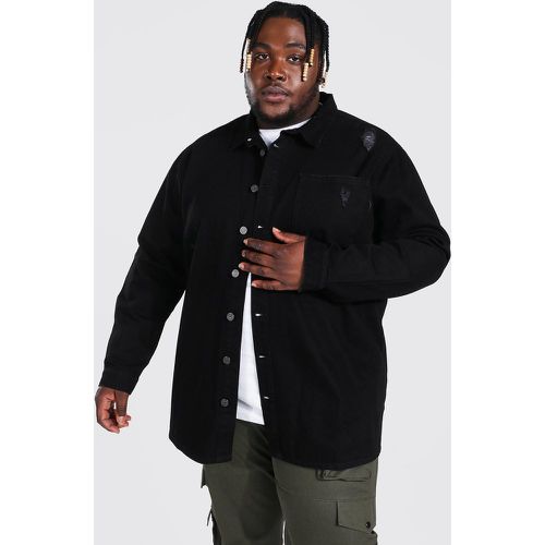 Grande taille - Surchemise longue en jean - XXL - Boohooman - Modalova