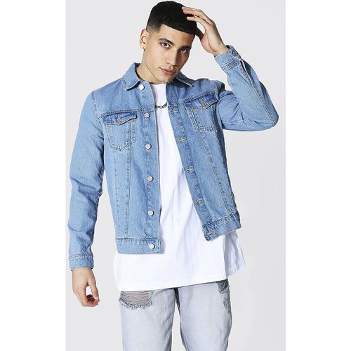 Veste en jean coupe droite - S - Boohooman - Modalova