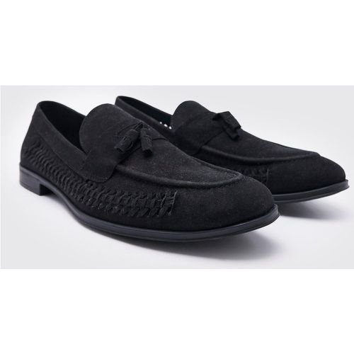 Mocassins tissés en faux daim - 41 - Boohooman - Modalova