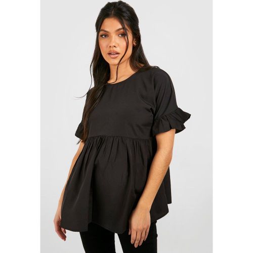 Maternité - Top Smocké Croisé Dans Le Dos - 36 - boohoo - Modalova