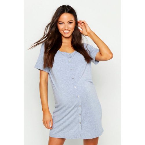 Maternité - Chemise De Nuit Boutonnée Sur Le Devant - 36 - boohoo - Modalova