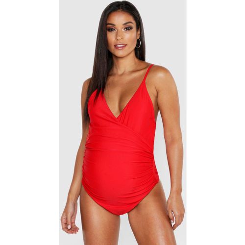 Maternité - Maillot De Bain Cache-Cœur Effet Bandage - 38 - boohoo - Modalova