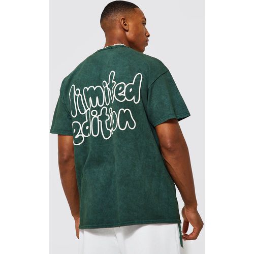 T-shirt oversize délavé - S - Boohooman - Modalova