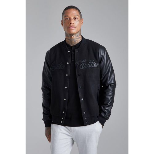 Bomber effet feutré - Limited Edition - M - Boohooman - Modalova