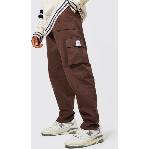 Pantalon cargo ceinturé - Boohooman - Modalova