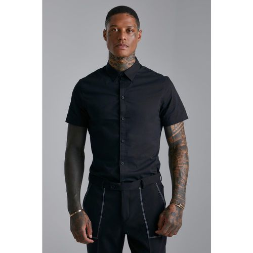 Chemise slim à manches courtes - L - Boohooman - Modalova