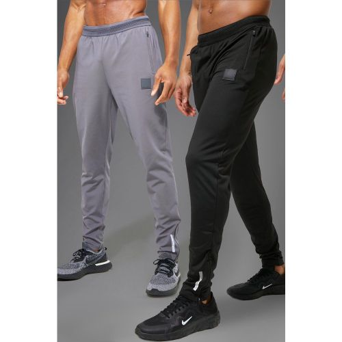 Lot de 2 joggings de sport performance - MAN Active - S - Boohooman - Modalova