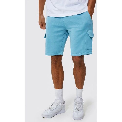 Tall - Short cargo mi-long en jersey - L - Boohooman - Modalova