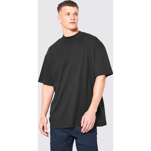 Tall - T-shirt oversize basique à col montant - Boohooman - Modalova