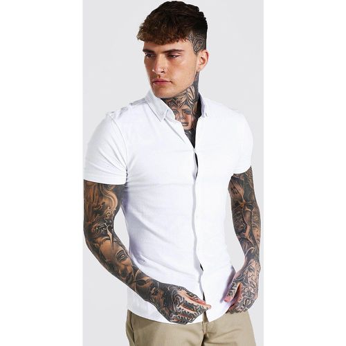 Chemise en jersey à manches courtes - S - Boohooman - Modalova