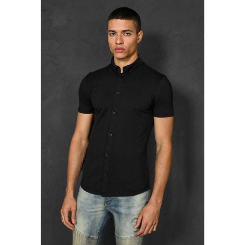 Chemise en jersey à manches courtes - L - Boohooman - Modalova