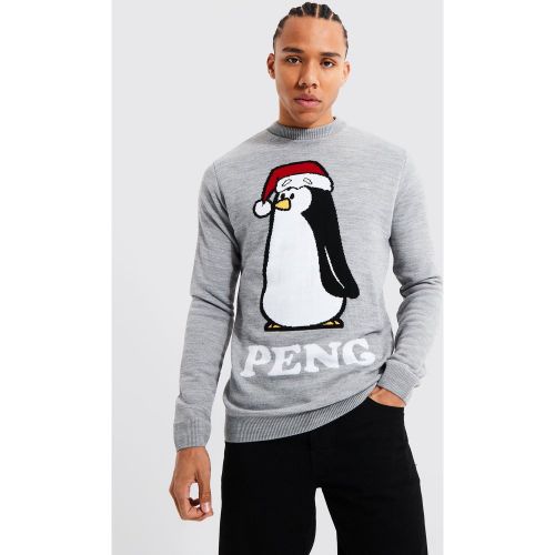 Tall - Pull de Noël à slogan - S - Boohooman - Modalova