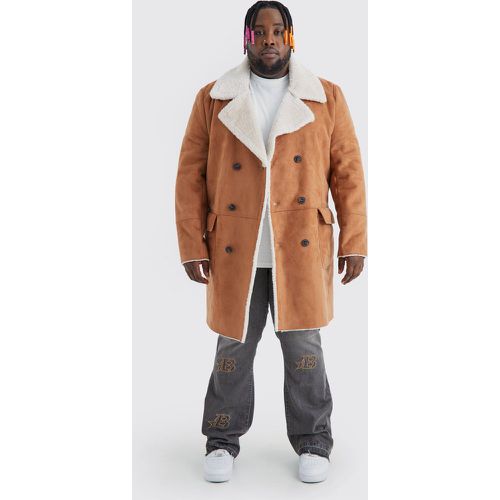 Grande taille - Manteau à doublure en faux mouton - XXXXL - Boohooman - Modalova