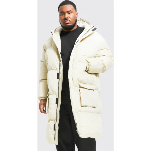 Grande taille - Doudoune longue à poches - XXL - Boohooman - Modalova