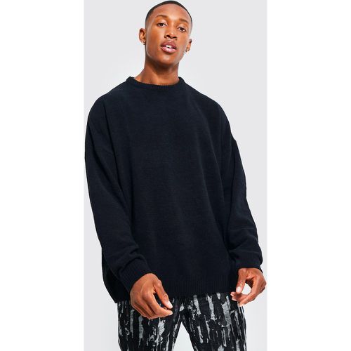 Pull oversize à col ras-du-cou - S - Boohooman - Modalova