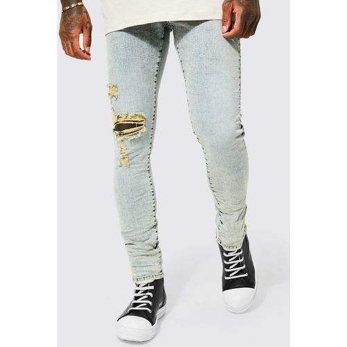 Jean skinny déchiré - 34R - Boohooman - Modalova