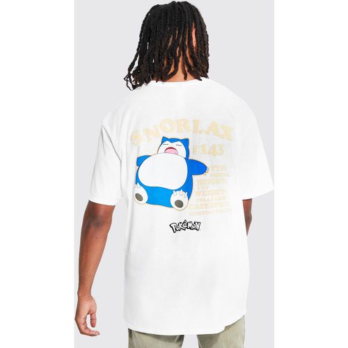 T-shirt oversize Pokémon à imprimé Ronflex - S - Boohooman - Modalova