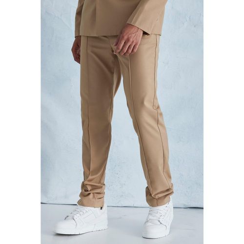 Pantalon droit à poches zippées - Boohooman - Modalova
