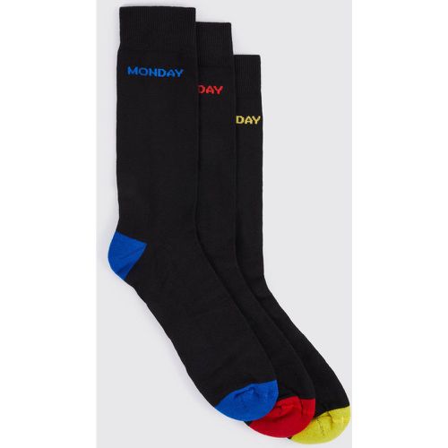 Coffret cadeau - Lot de 7 paires de chaussettes jours de la semaine - ONE SIZE - Boohooman - Modalova