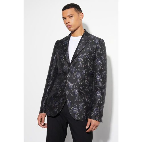 Tall - Blazer cintré en jacquard - 36 - Boohooman - Modalova