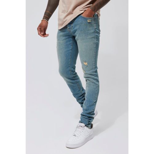 Jean skinny stretch à déchirures - 36R - Boohooman - Modalova