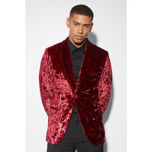 Blazer cintré en velours - 40 - Boohooman - Modalova