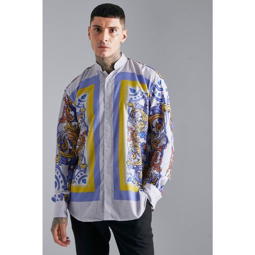 Chemise oversize à imprimé baroque - Boohooman - Modalova