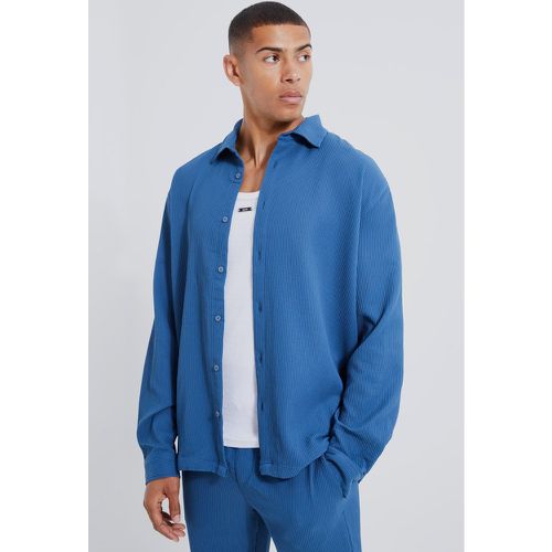 Chemise oversize plissée - XL - Boohooman - Modalova