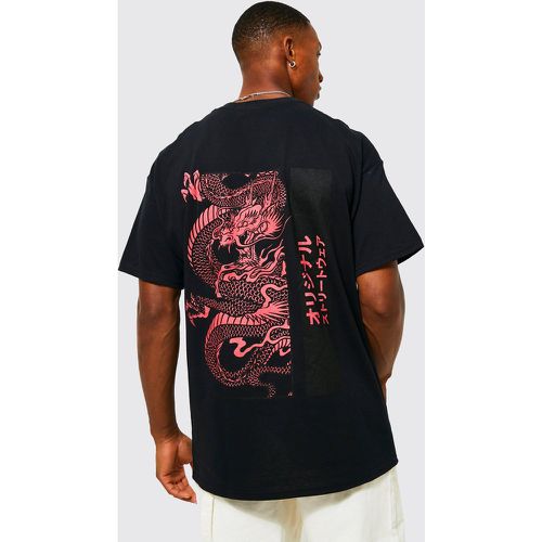 T-shirt oversize à imprimé dragon - Boohooman - Modalova