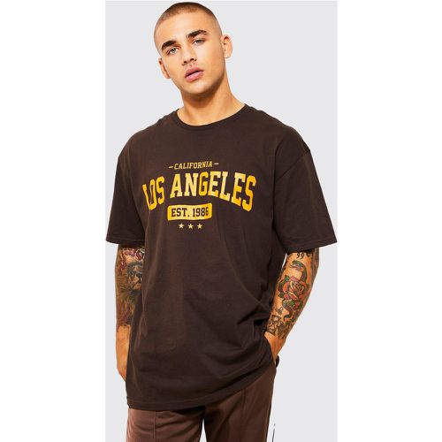 T-shirt oversize universitaire - M - Boohooman - Modalova