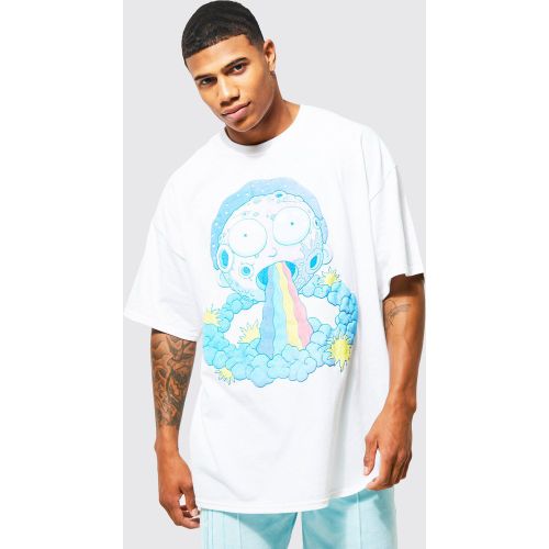T-shirt oversize à imprimé Morty - XS - Boohooman - Modalova