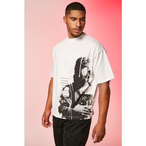 Tall - T-shirt oversize à imprimé Renaissance - M - Boohooman - Modalova
