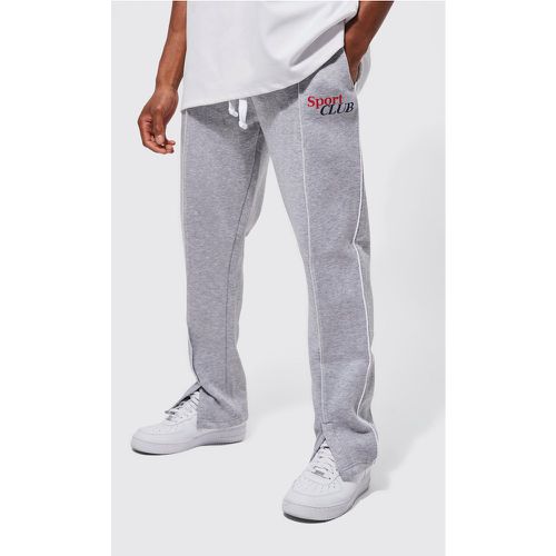 Jogging droit fendu - S - Boohooman - Modalova