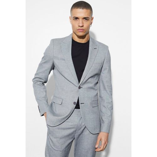 Veste de costume cintrée en lin - 36 - Boohooman - Modalova