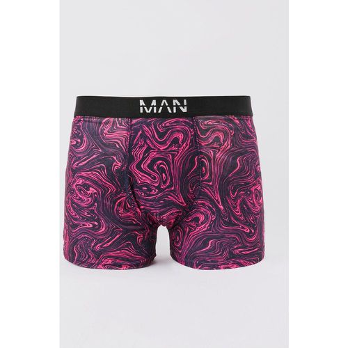 Boxer à imprimé marbre - S - Boohooman - Modalova