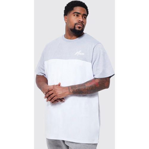 Grande taille - T-shirt long color block - MAN - - XXXL - Boohooman - Modalova